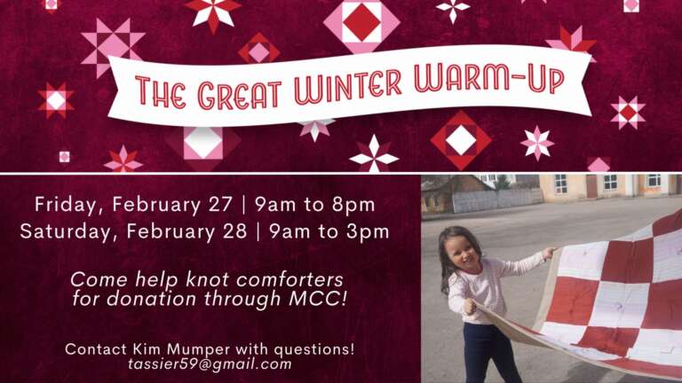 Great Winter Warm-Up Comforter Day!