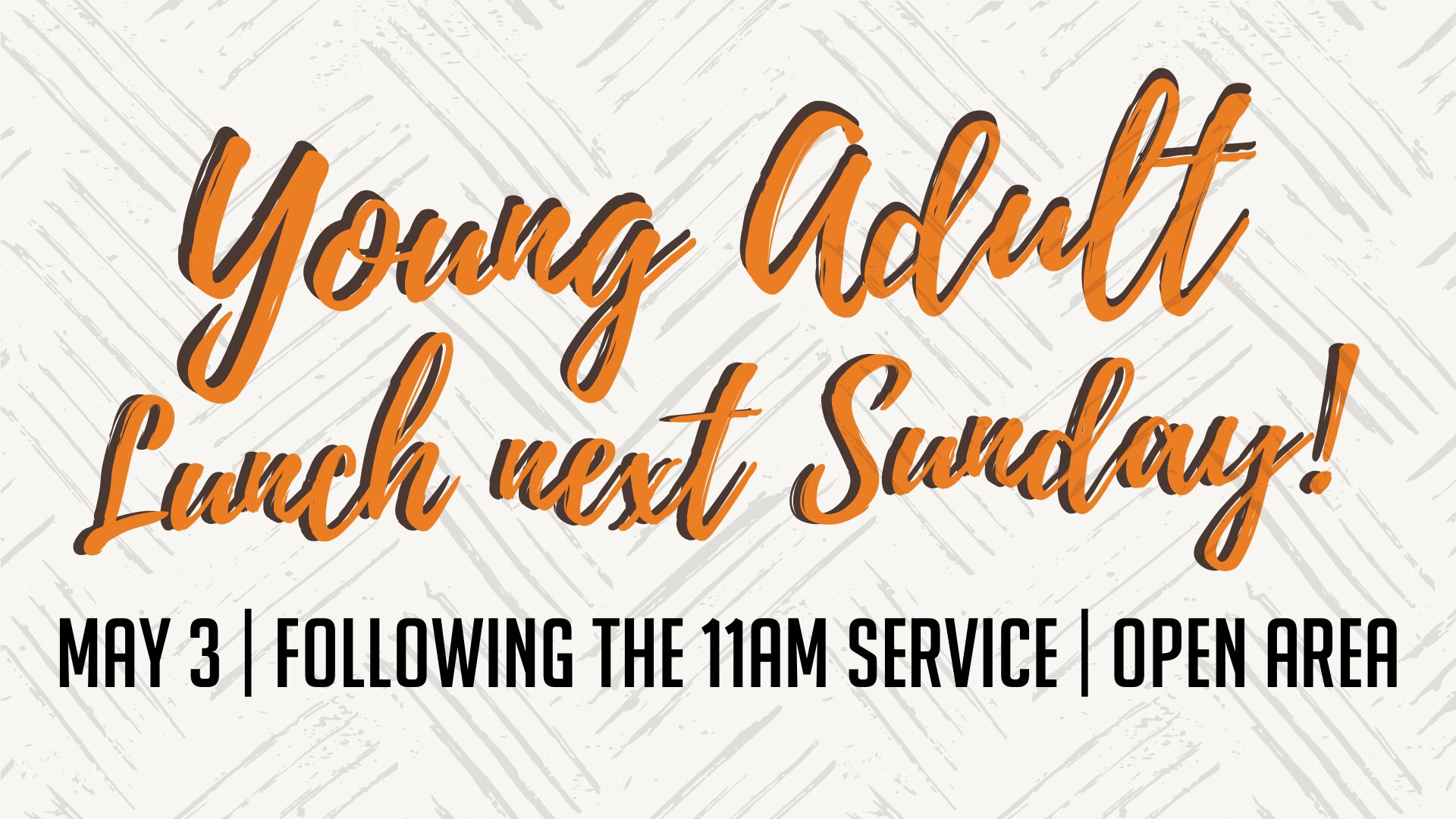 Young Adult Lunch Announcement