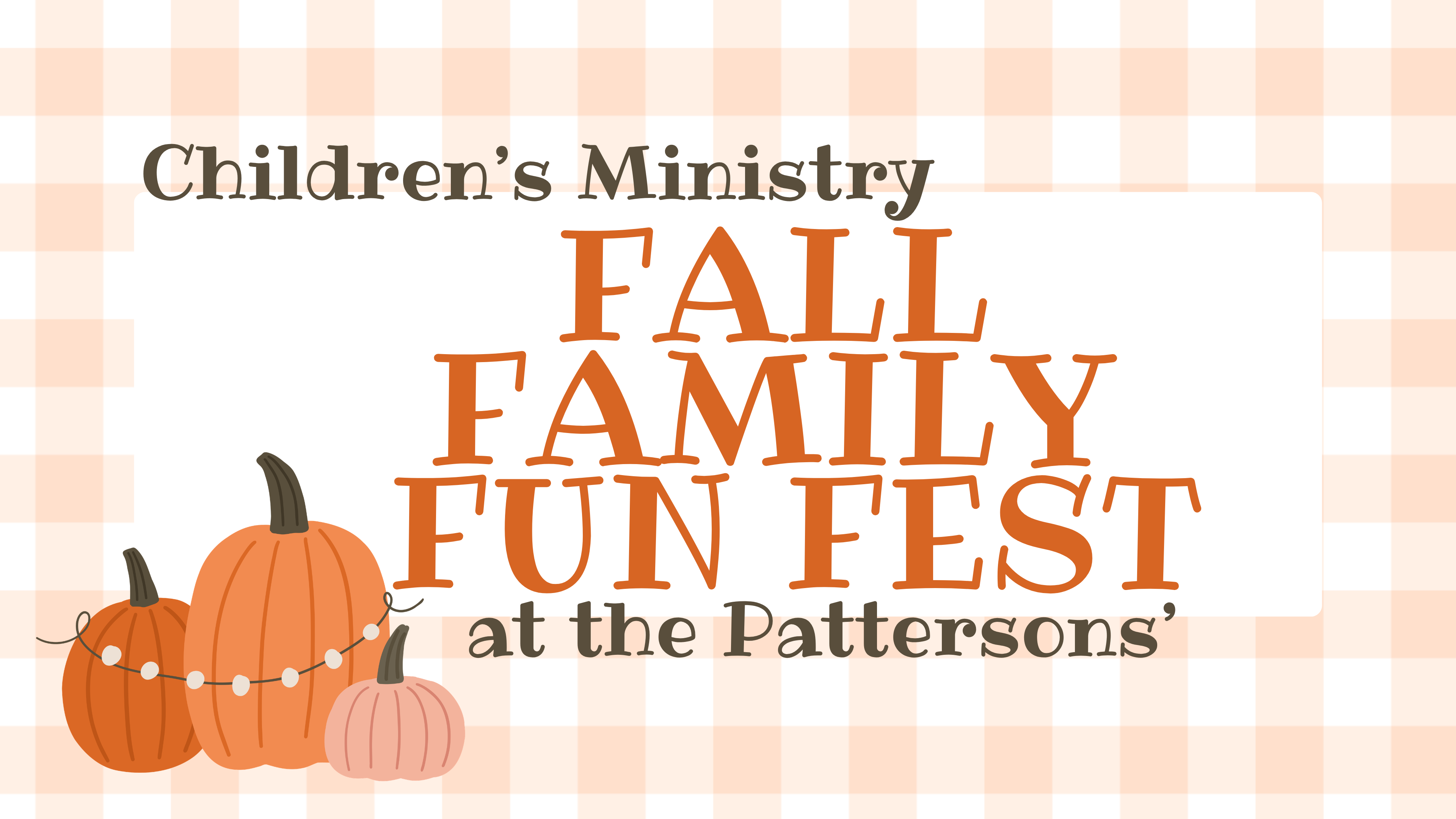 FALL FAMILY FUN